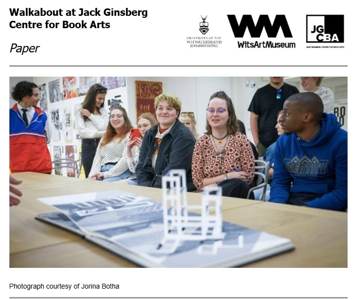 Walkabout at Jack Ginsberg Centre for Book Art